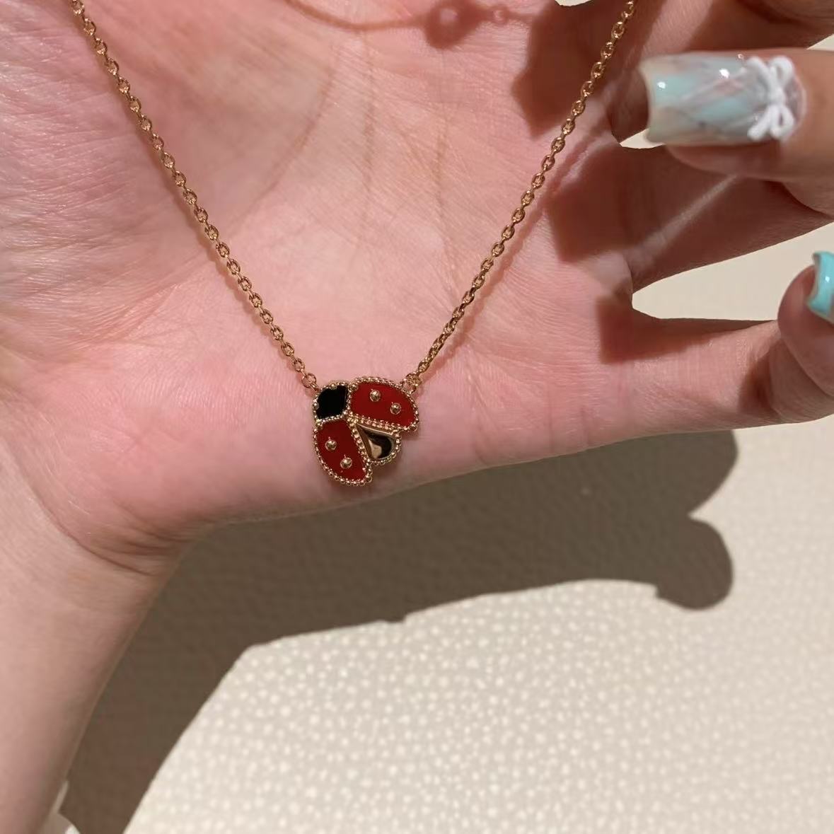 Red ladybug bracelet, seven-star ladybug bracelet, female animal style, niche light luxury bracelet