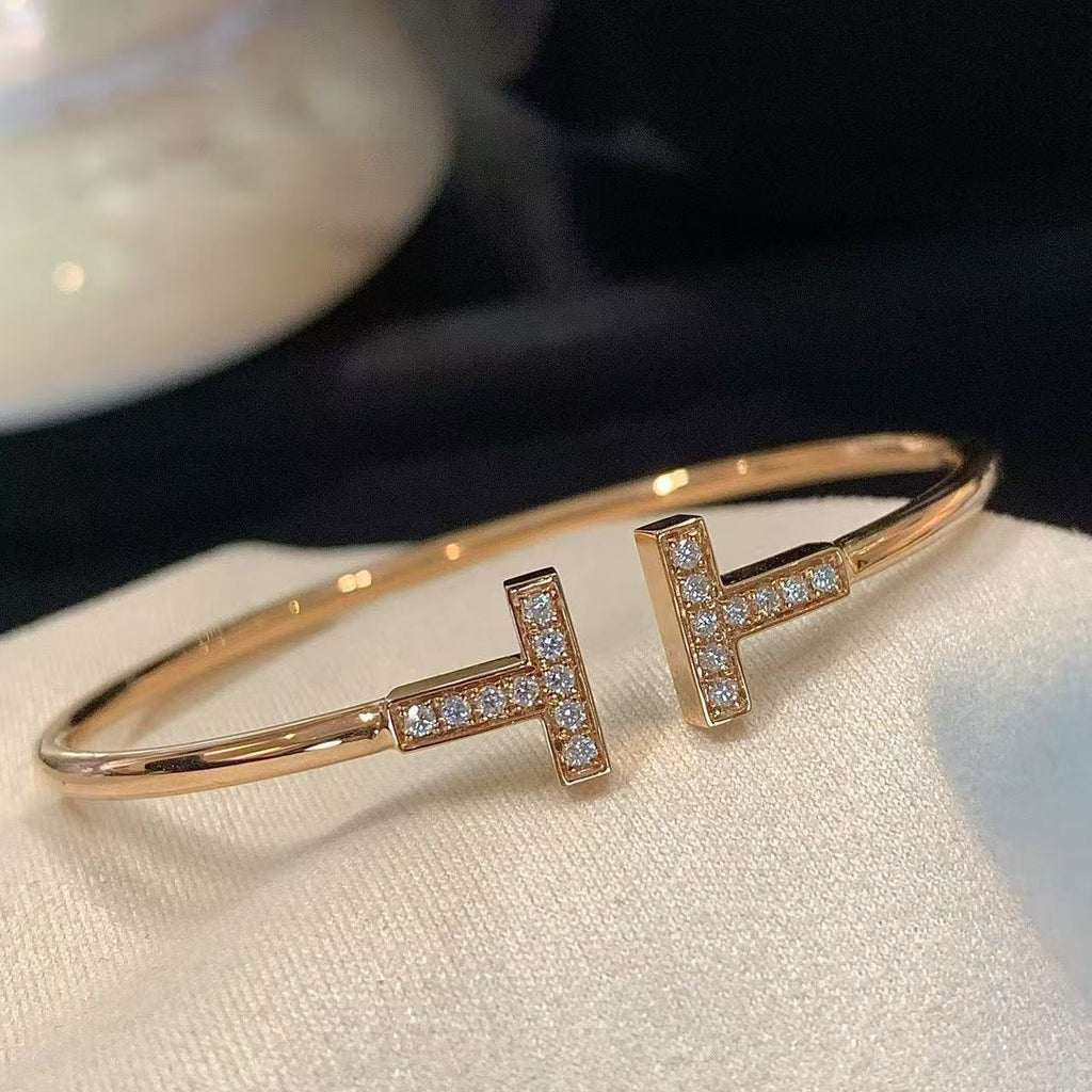 Open-mouth bracelet women's light luxury fashion T-shirt bracelet