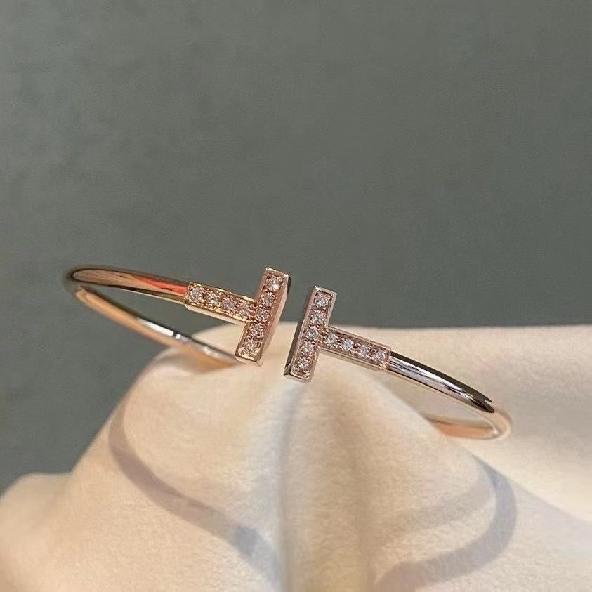 Open-mouth bracelet women's light luxury fashion T-shirt bracelet