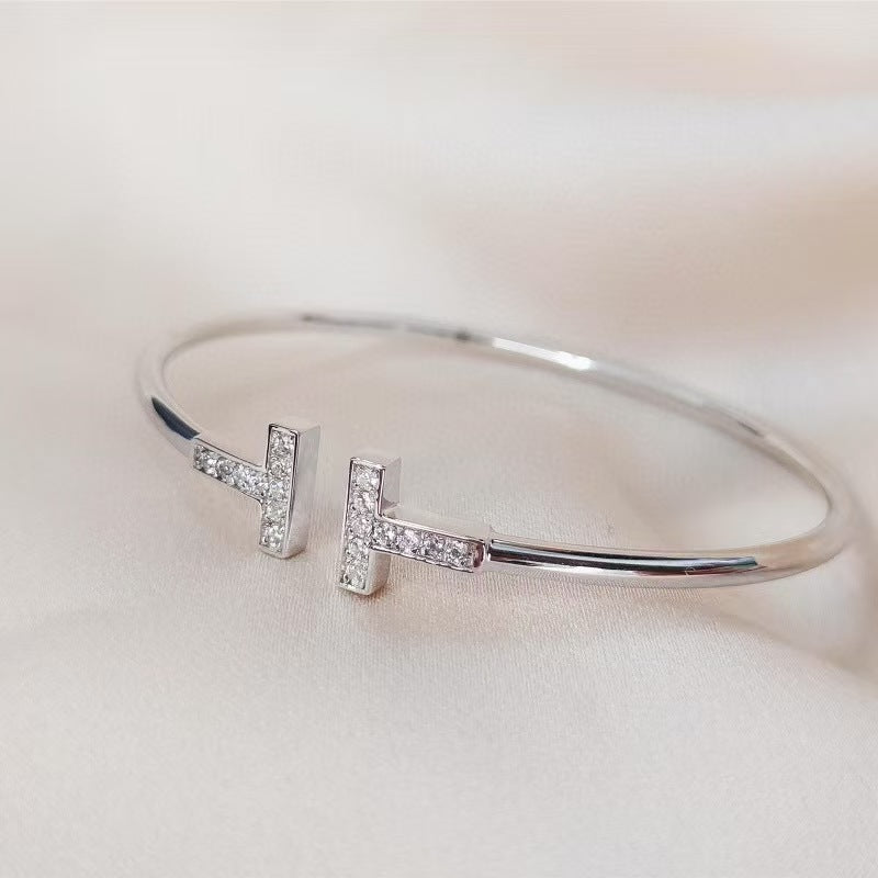 Open-mouth bracelet women's light luxury fashion T-shirt bracelet