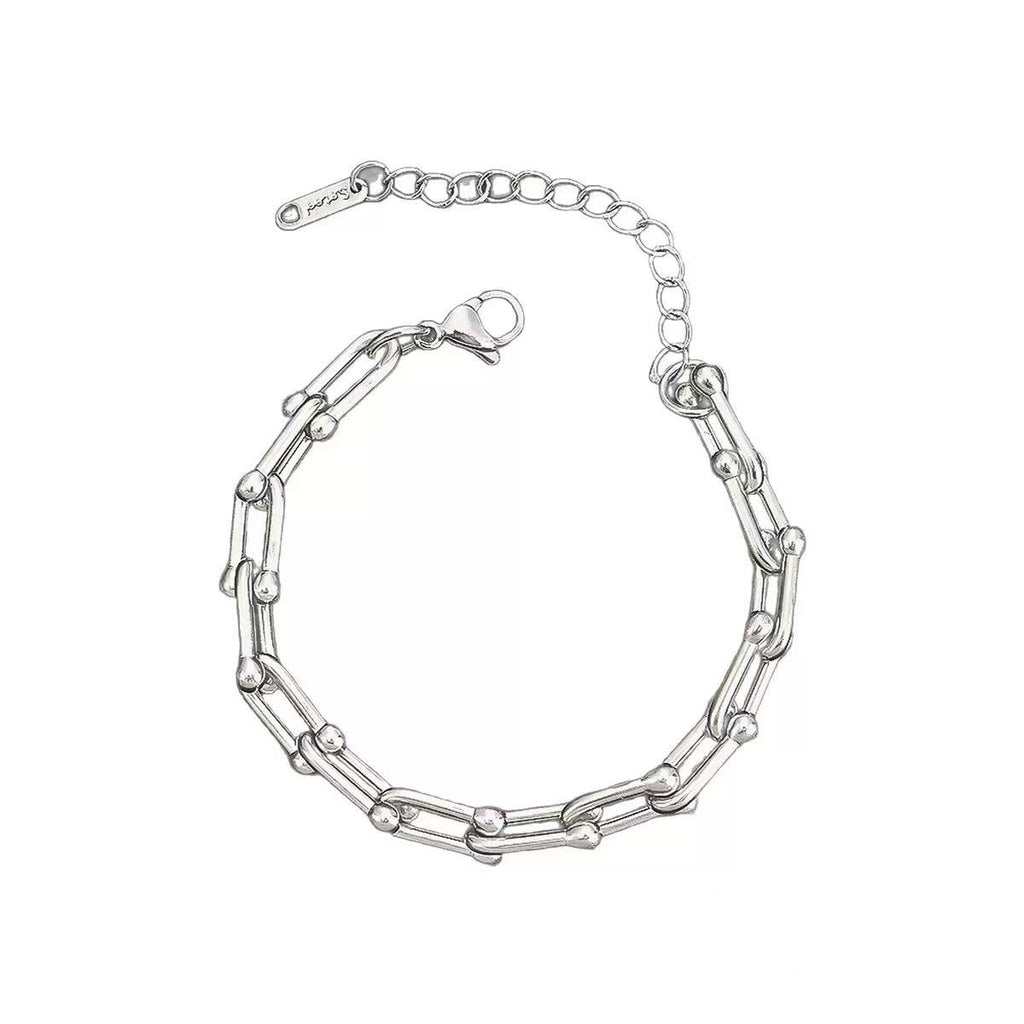 U-shaped bracelet for women and couples, the same style of chain bracelet for both men and women