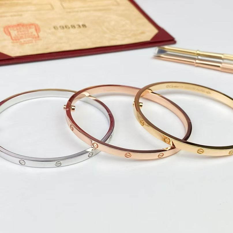 New titanium steel bracelet, snap-on nail jewelry, stainless steel wristband no diamond