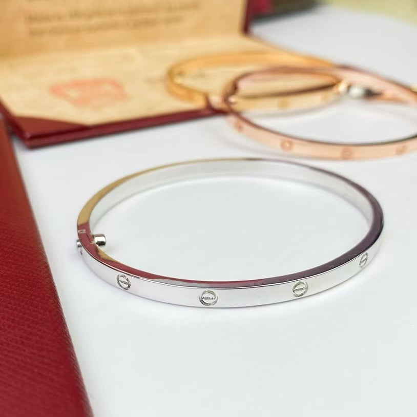 New titanium steel bracelet, snap-on nail jewelry, stainless steel wristband no diamond