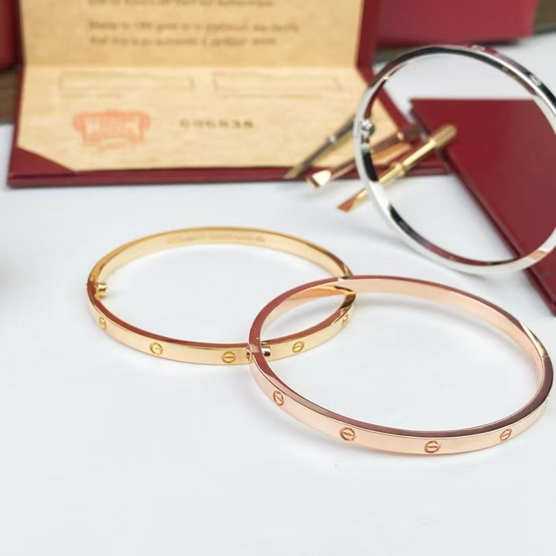 New titanium steel bracelet, snap-on nail jewelry, stainless steel wristband no diamond