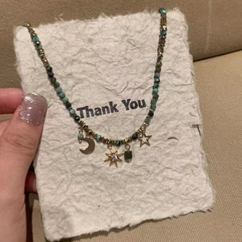 FENG SHUI - 16 vintage sunflower necklace niche design sense of high class