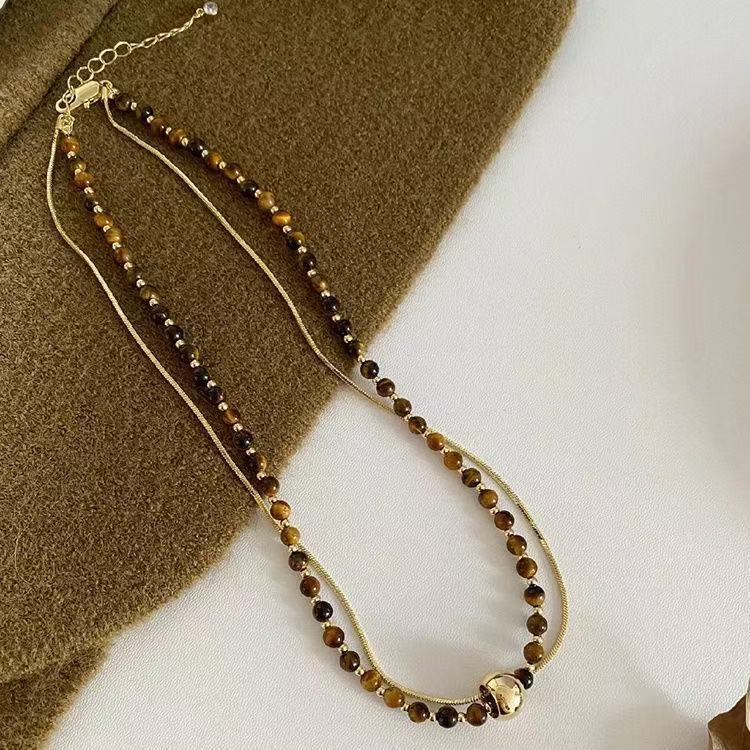 FENG SHUI - 16 vintage sunflower necklace niche design sense of high class