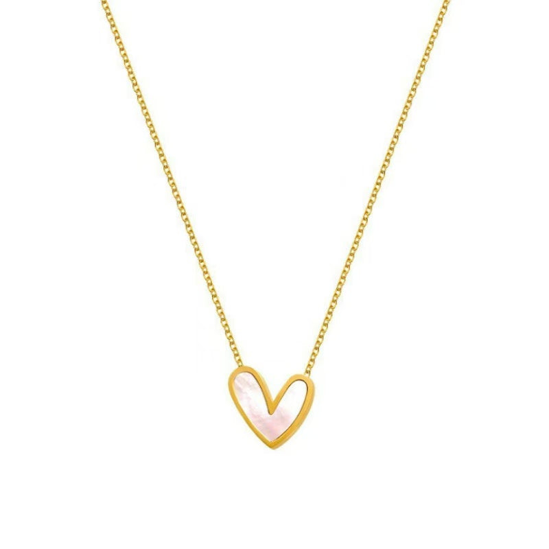 FENG SHUI - 24 S925 sterling silver white Friary love necklace for women with simple light luxury high-grade new autumn and winter sweater chain