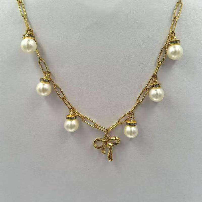 FENG SHUI - 30 New multi-layer imitation pearl necklace Pearl beaded pendant necklace