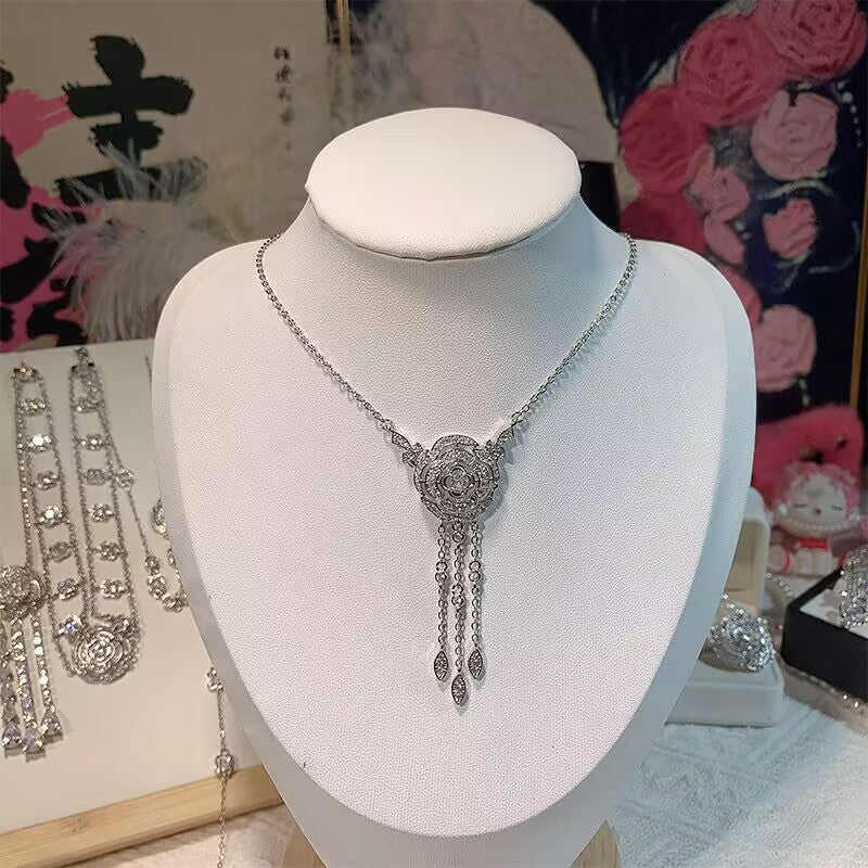 FENG SHUI - 34 Elegant luxury Camellia series necklace bracelet earrings bracelet