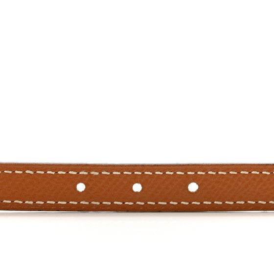 Swift Epsom Lacquered Metal 13mm Au Carre Double H Belt 80 32 Gold Black