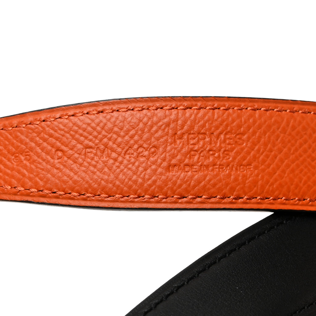 Swift Epsom 24mm Mini Constance H Belt 85 34 Black Orange
