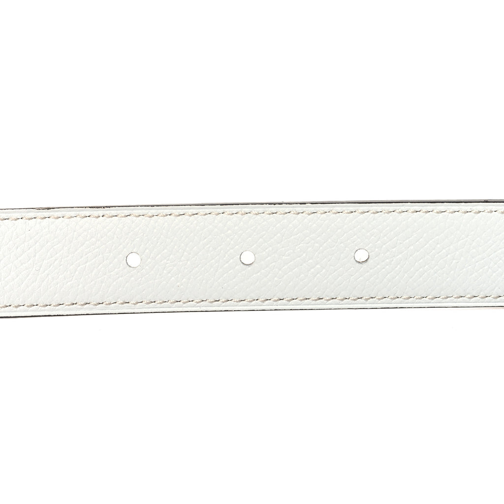 Epsom Swift 24mm Mini Constance H Belt 90 36 White Etoupe