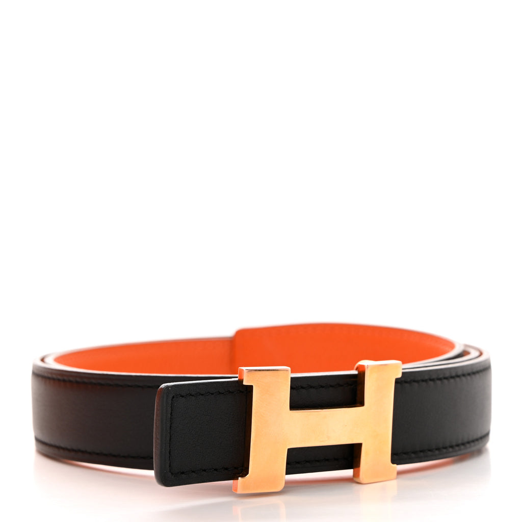 Swift Epsom 24mm Mini Constance H Belt 85 34 Black Orange