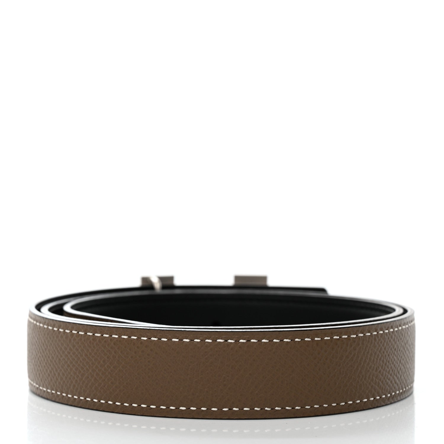 Epsom Swift 24mm Mini Constance Guilloche H Belt 75 30 Etoupe Black