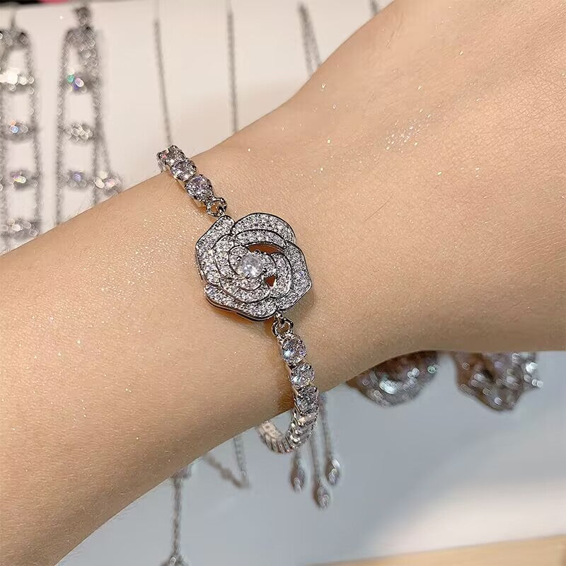 FENG SHUI - 34 Elegant luxury Camellia series necklace bracelet earrings bracelet