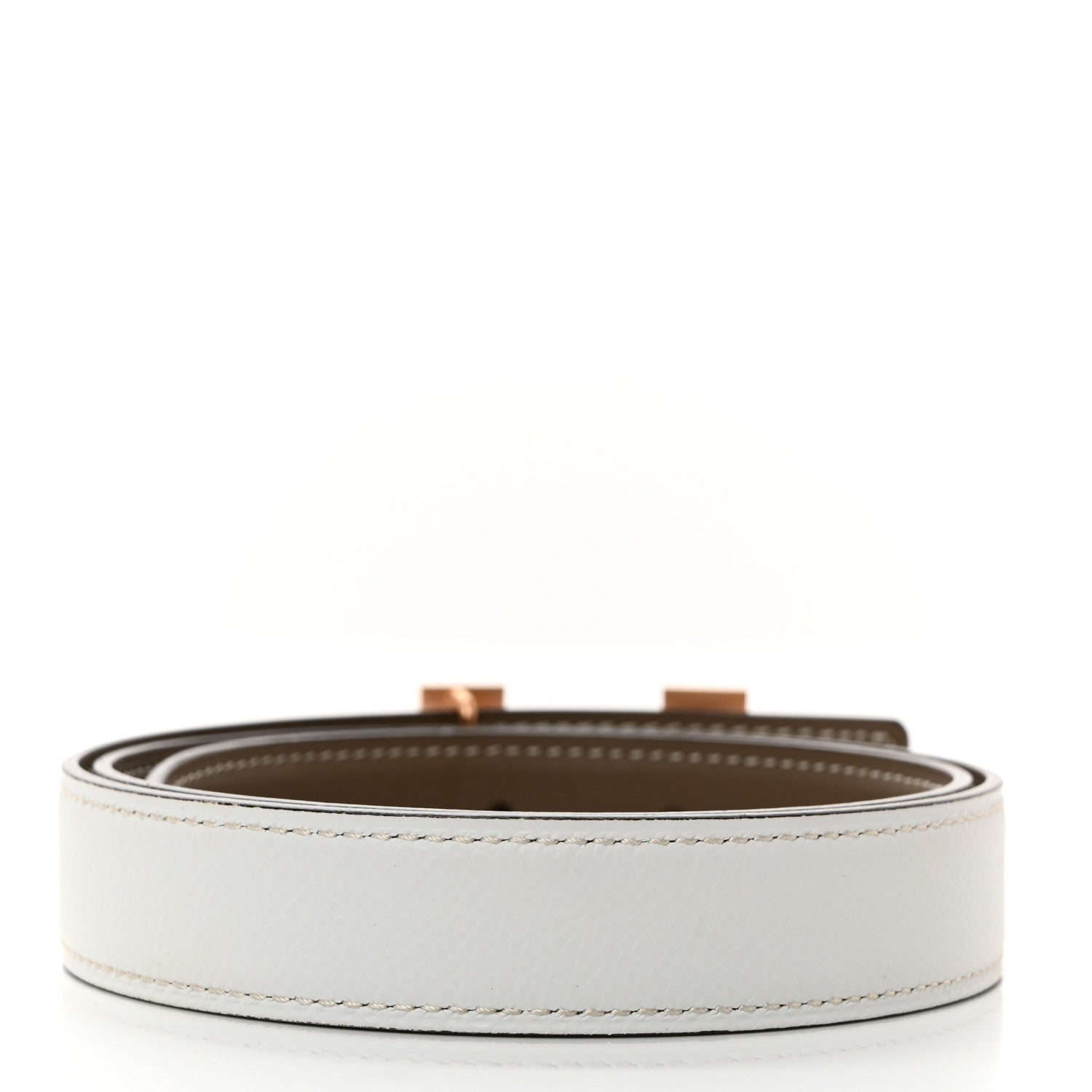 Epsom Swift 24mm Mini Constance H Belt 70 28 White Etoupe