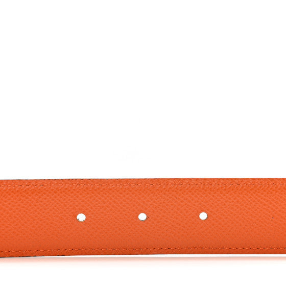 Epsom Swift 24mm Mini Constance Guilloche H Belt 80 32 Black Orange