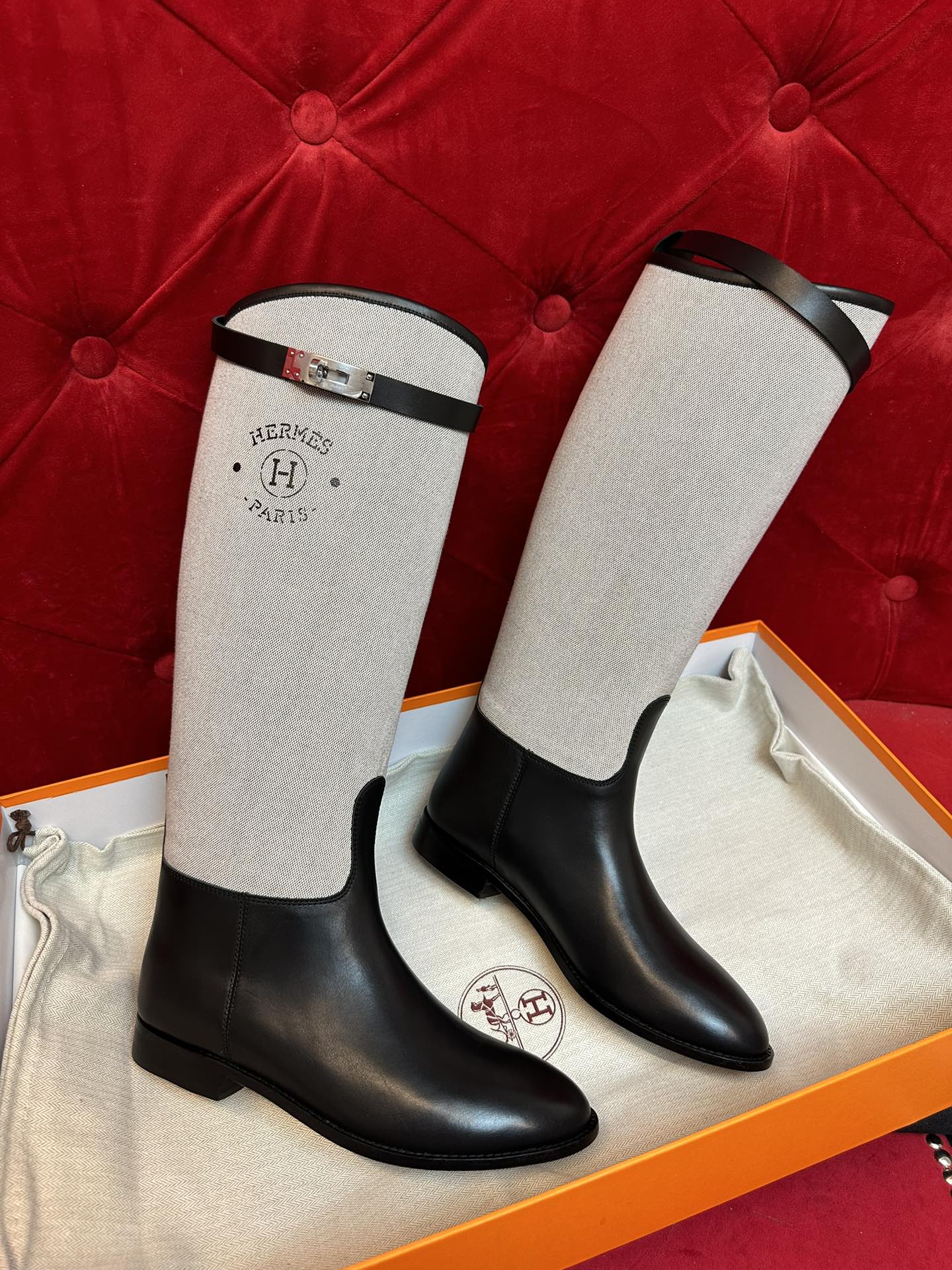 H funk kelly Canvas boots black