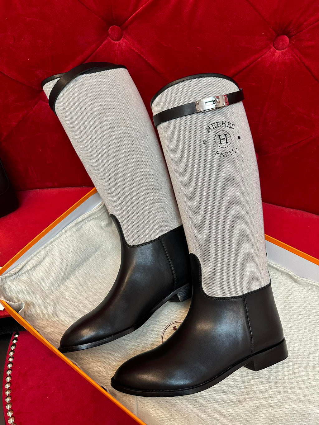 H funk kelly Canvas boots black