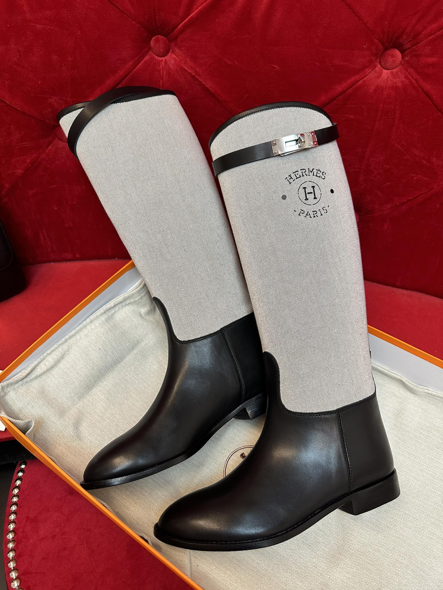 H funk kelly Canvas boots black