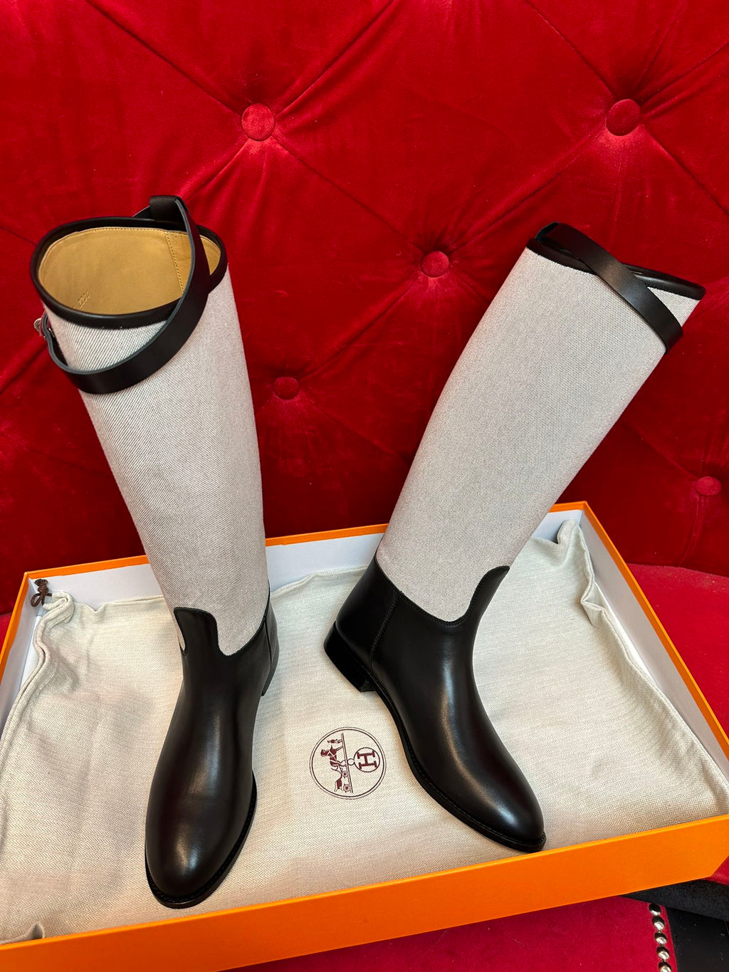 H funk kelly Canvas boots black