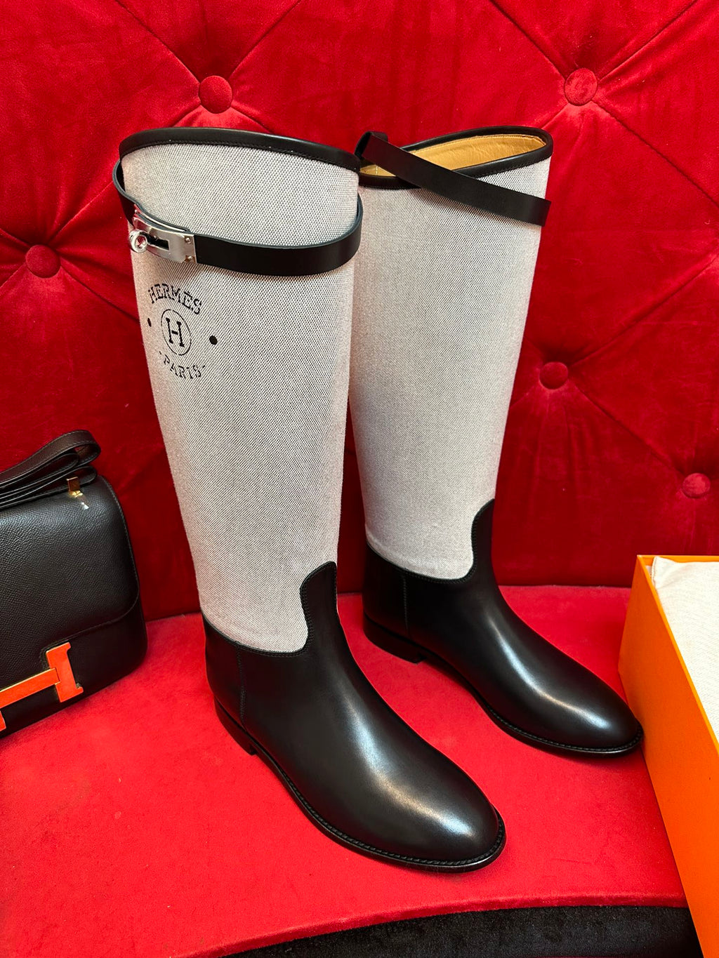 H funk kelly Canvas boots black