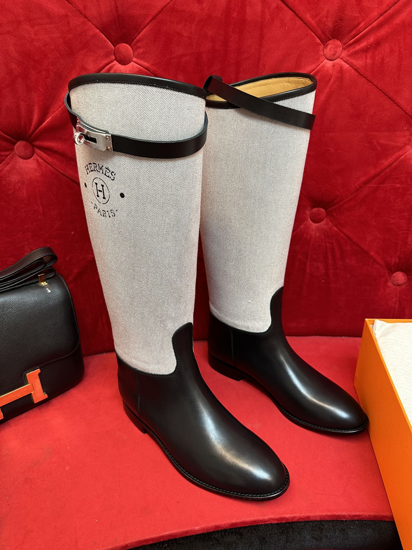 H funk kelly Canvas boots black