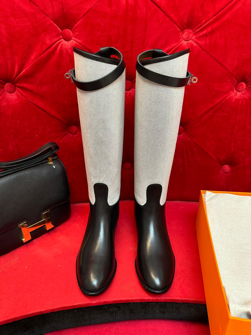 H funk kelly Canvas boots black