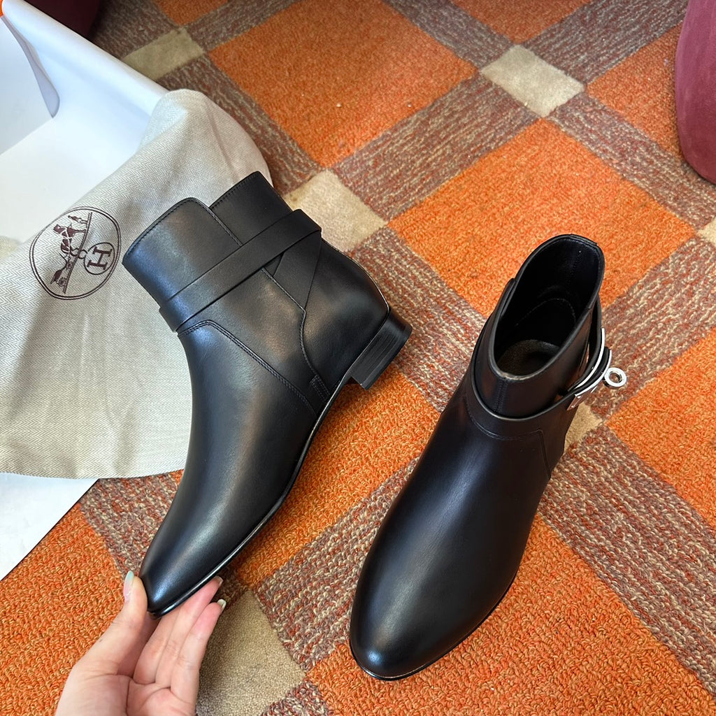 H short boots kelly buckle