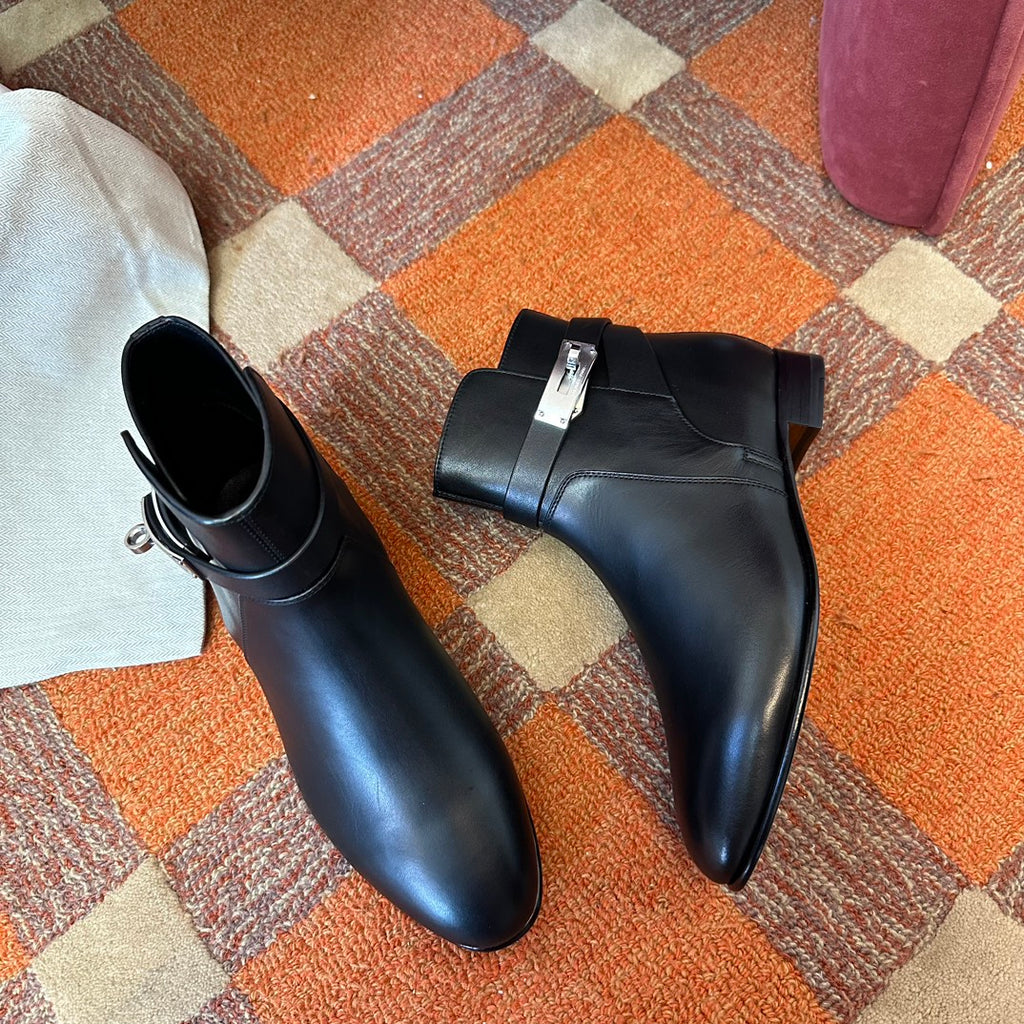 H short boots kelly buckle