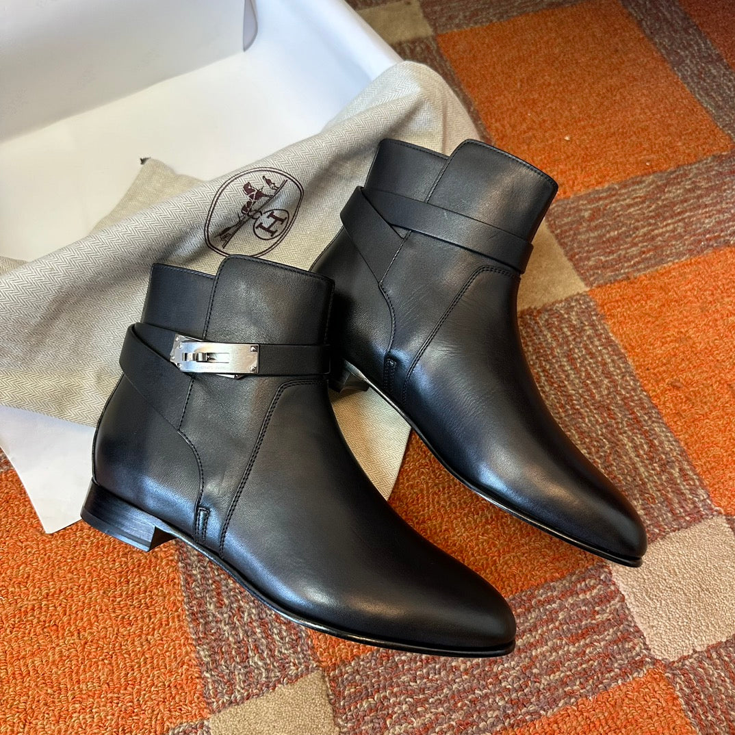 H short boots kelly buckle