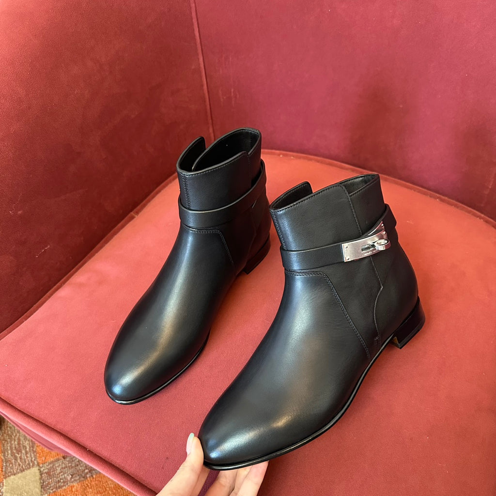 H short boots kelly buckle