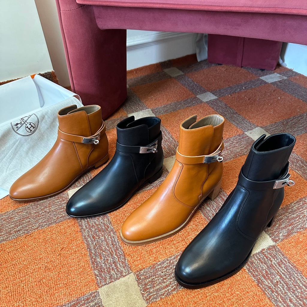 H short boots kelly buckle