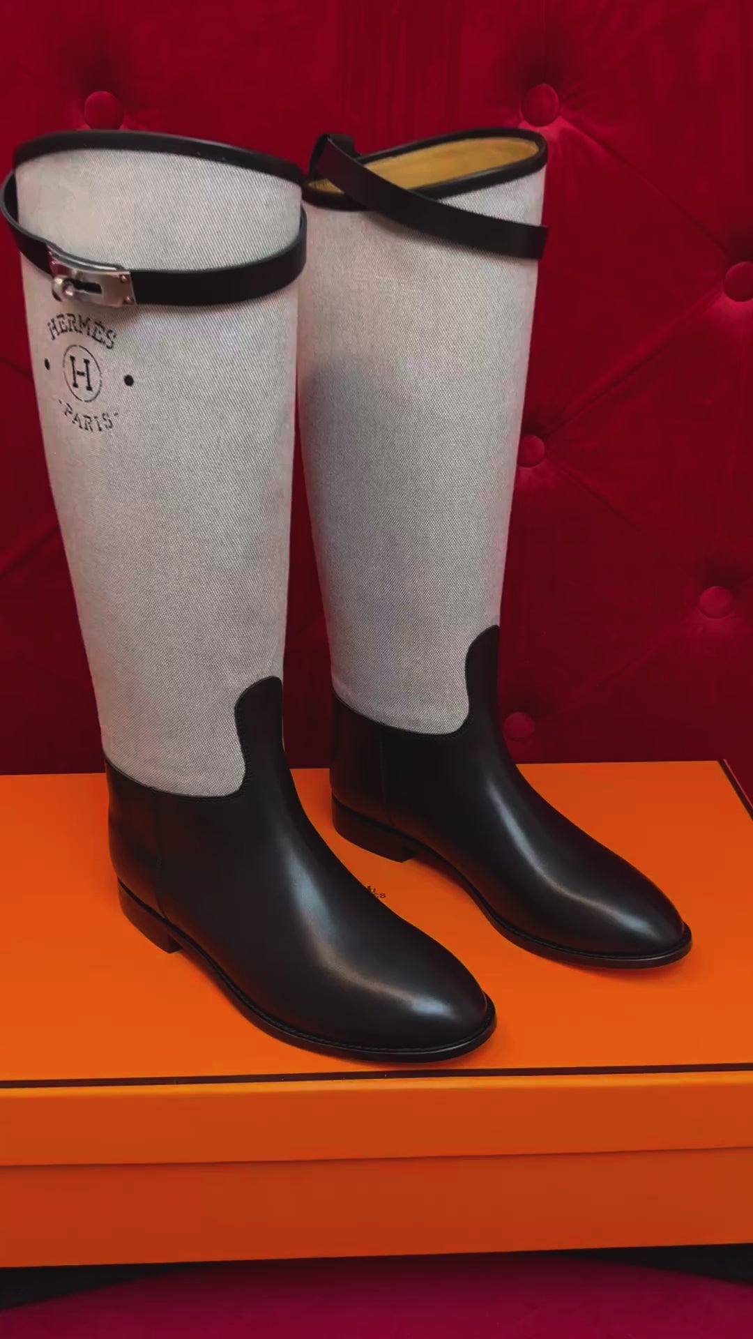 H funk kelly Canvas boots black